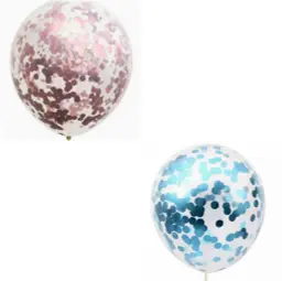 Balloons of colored scraps